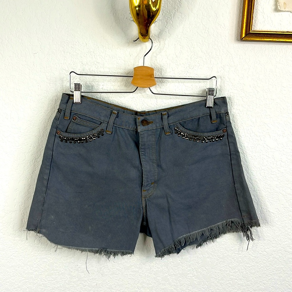 VTG Levi's What Goes Around Comes Around Jean Studded Shorts 60s 70s